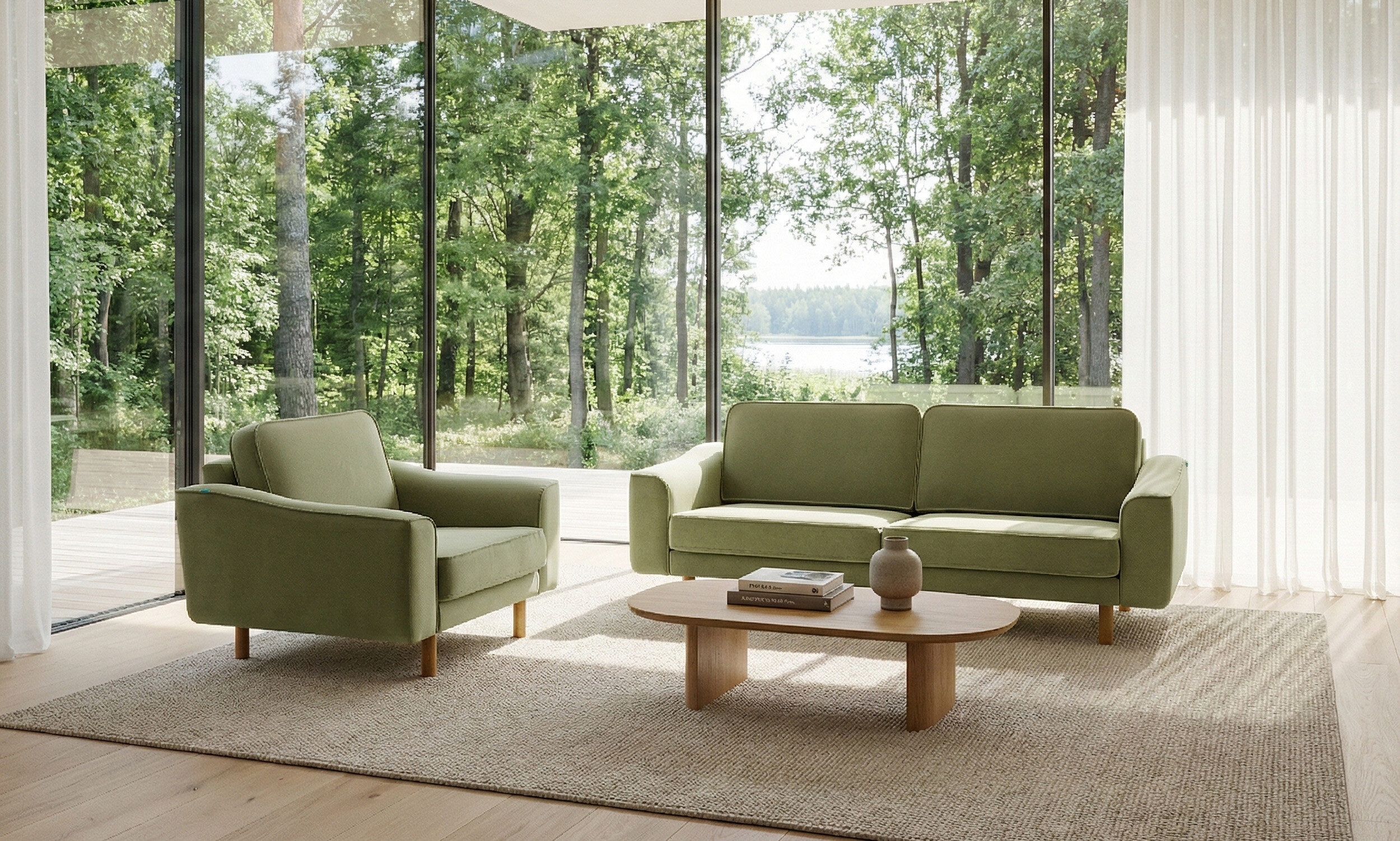 Lotus Üçlü ve Tekli Koltuk Takım