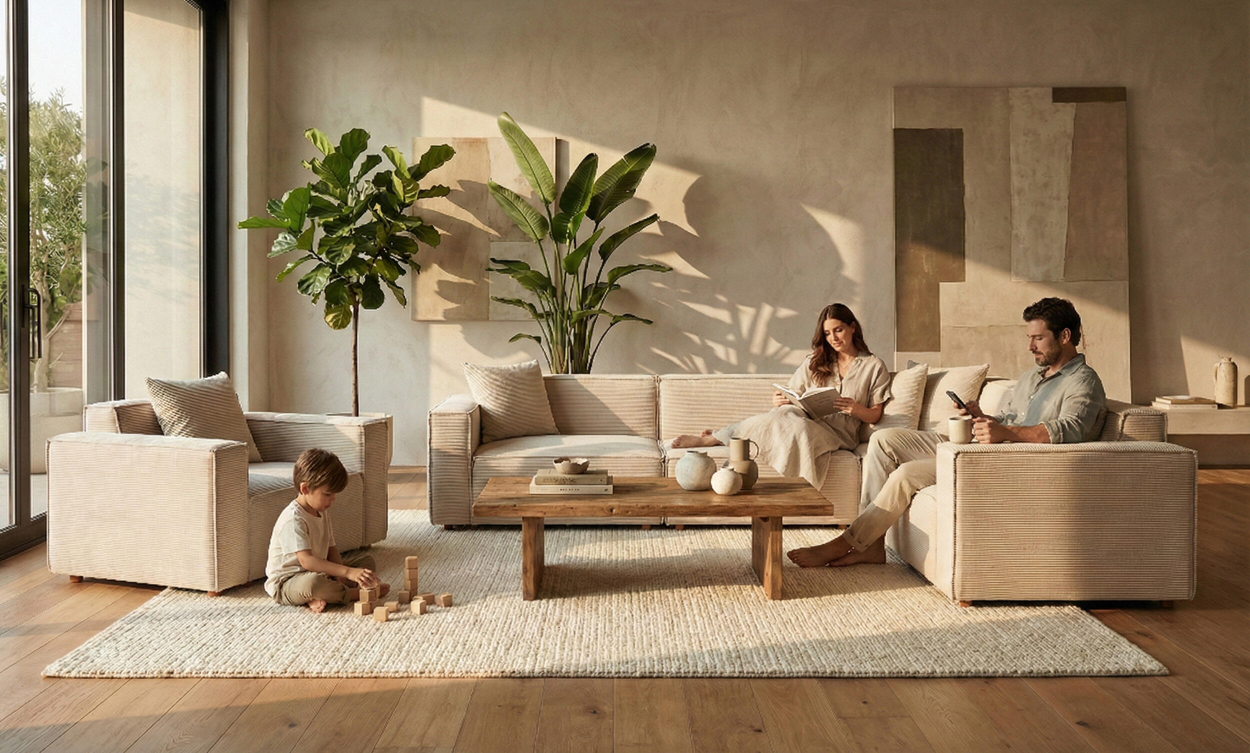 Asana Üç Tekli Köşe Koltuk ve Tekli Koltuk Takım-thumb-2