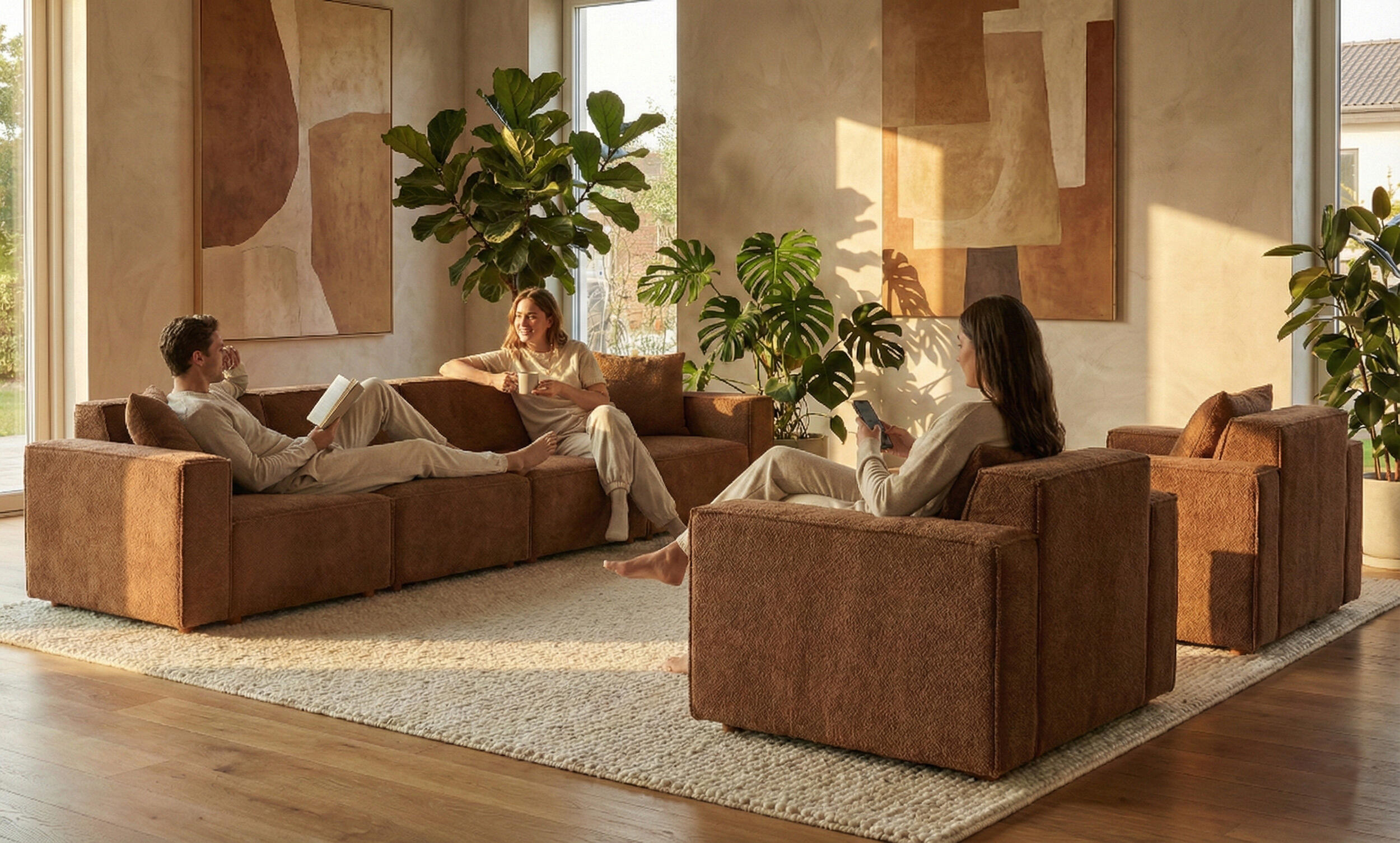 Asana Dört Tekli Koltuk ve İki Tekli Koltuk Takım-thumb-3