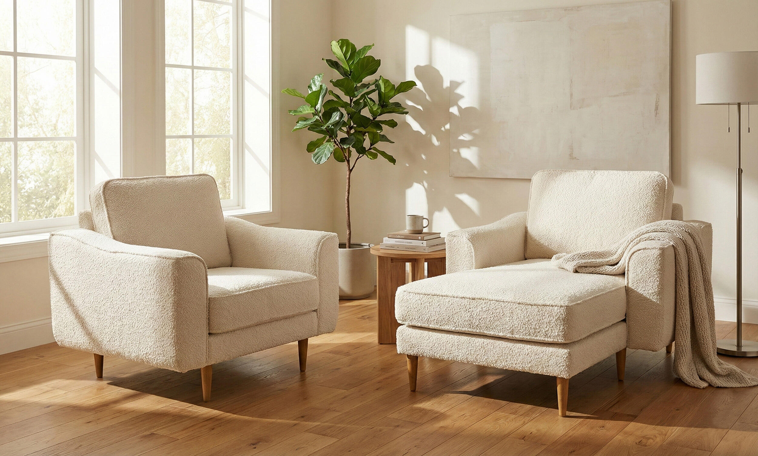 Lotus Tekli ve Uzanmalı Koltuk Takım