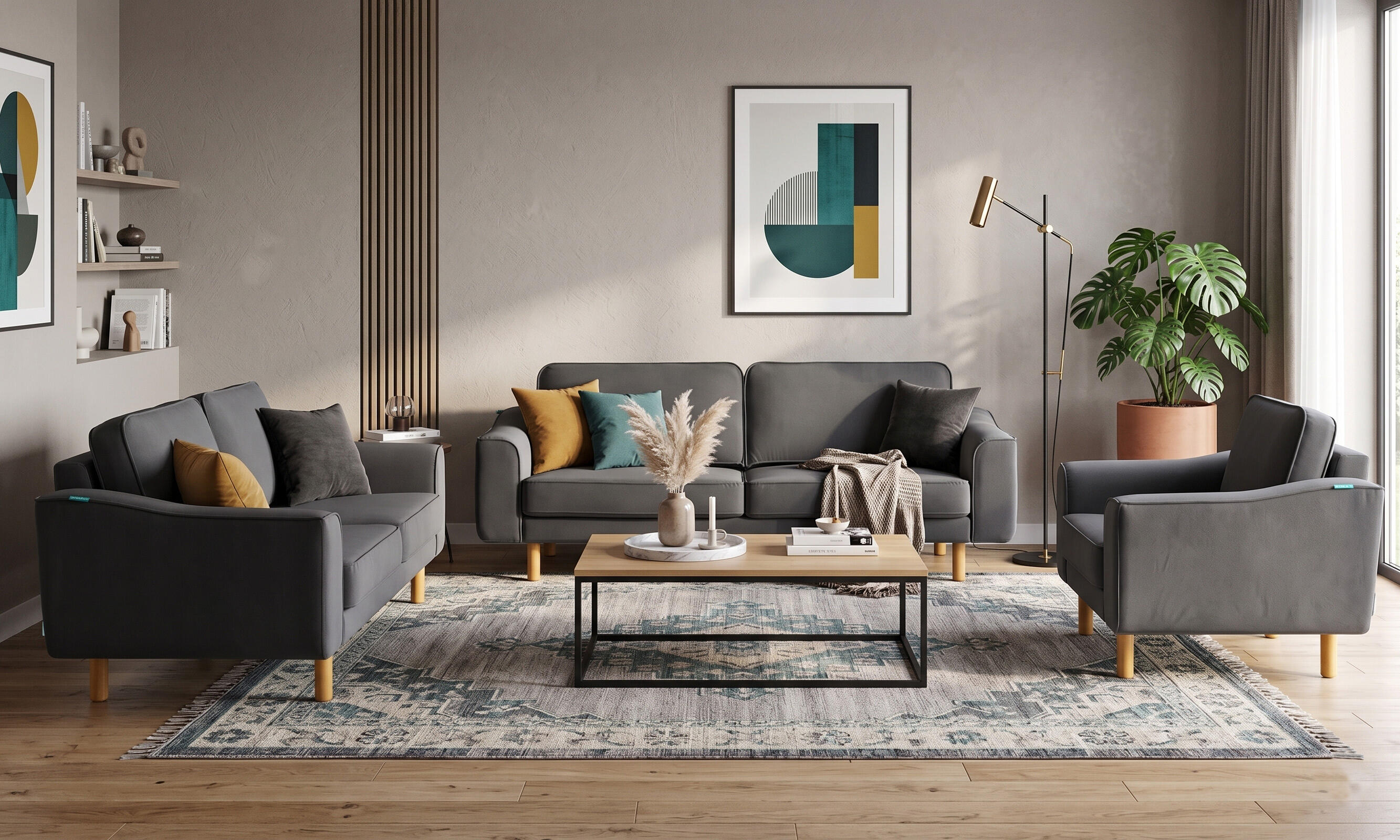 Lotus 3+2+1 Koltuk Takımı