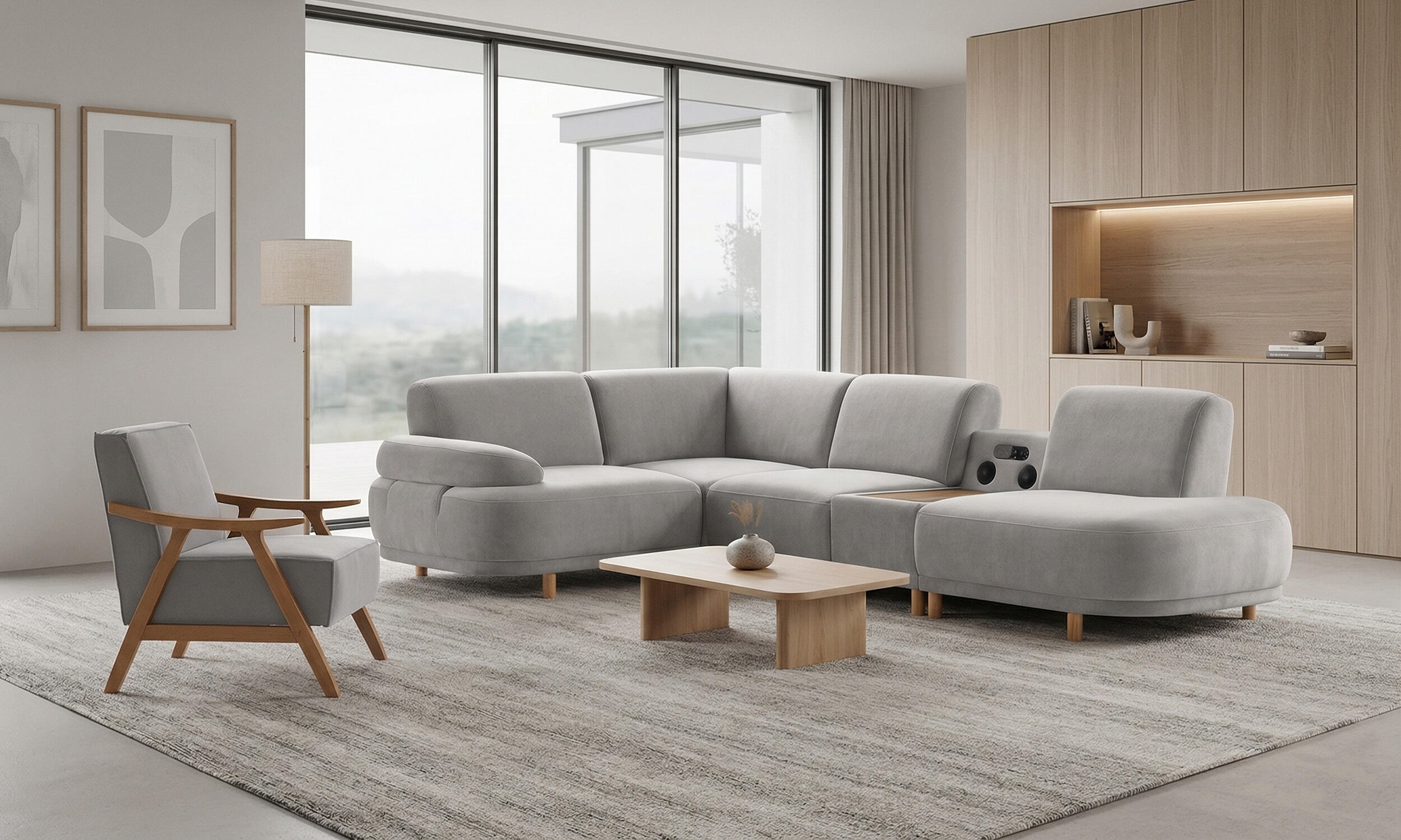 Sora Köşe Koltuk ve Mono Berjer Takım 3