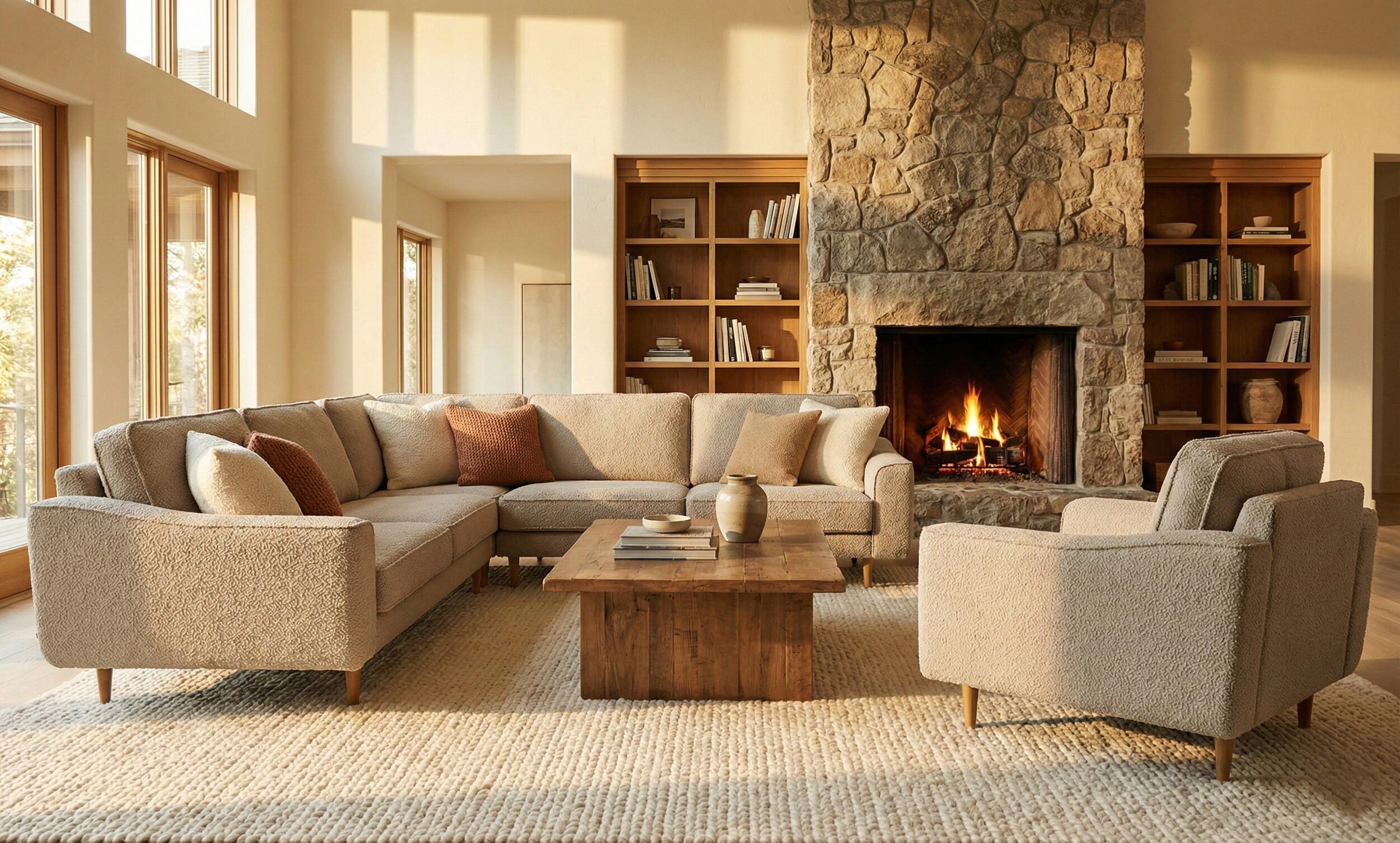 Lotus 3-K-3 Köşe ve Tekli Koltuk Takım