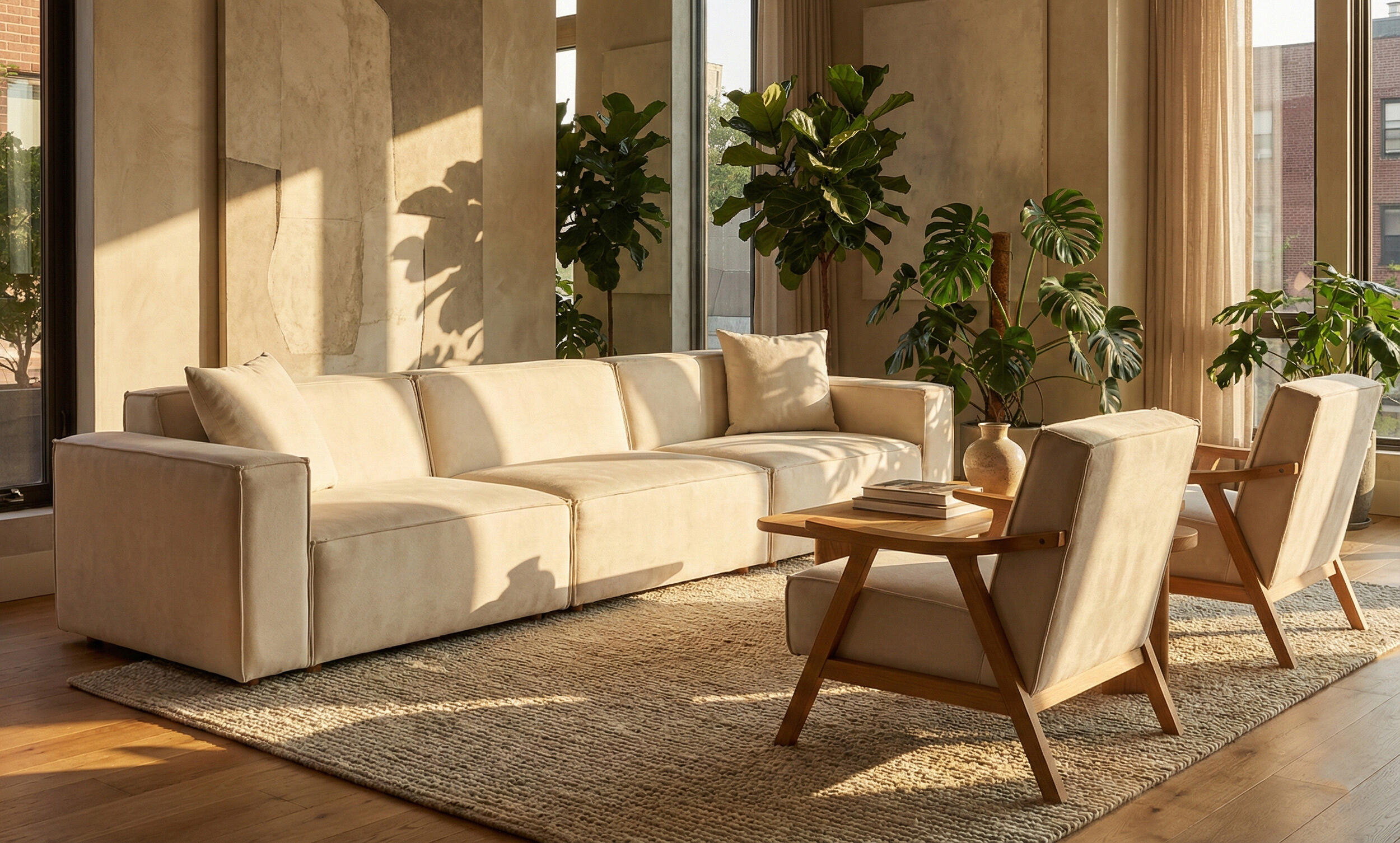 Asana Üç Tekli Koltuk ve İki Mono Berjer Takım