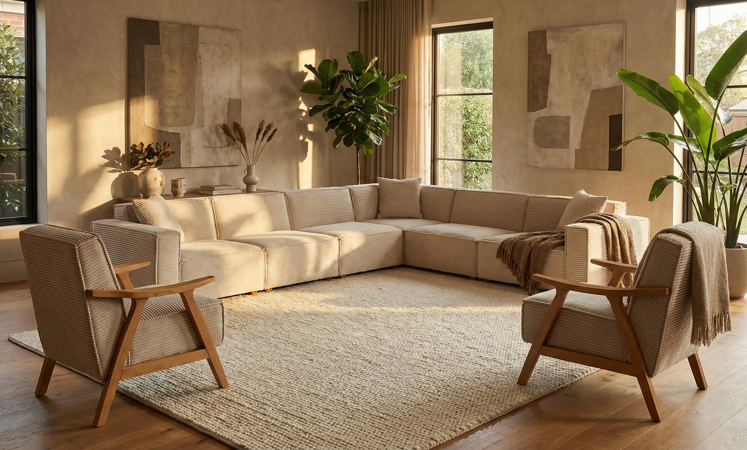 Asana Beş Tekli Köşe ve İki Mono Berjer Takım