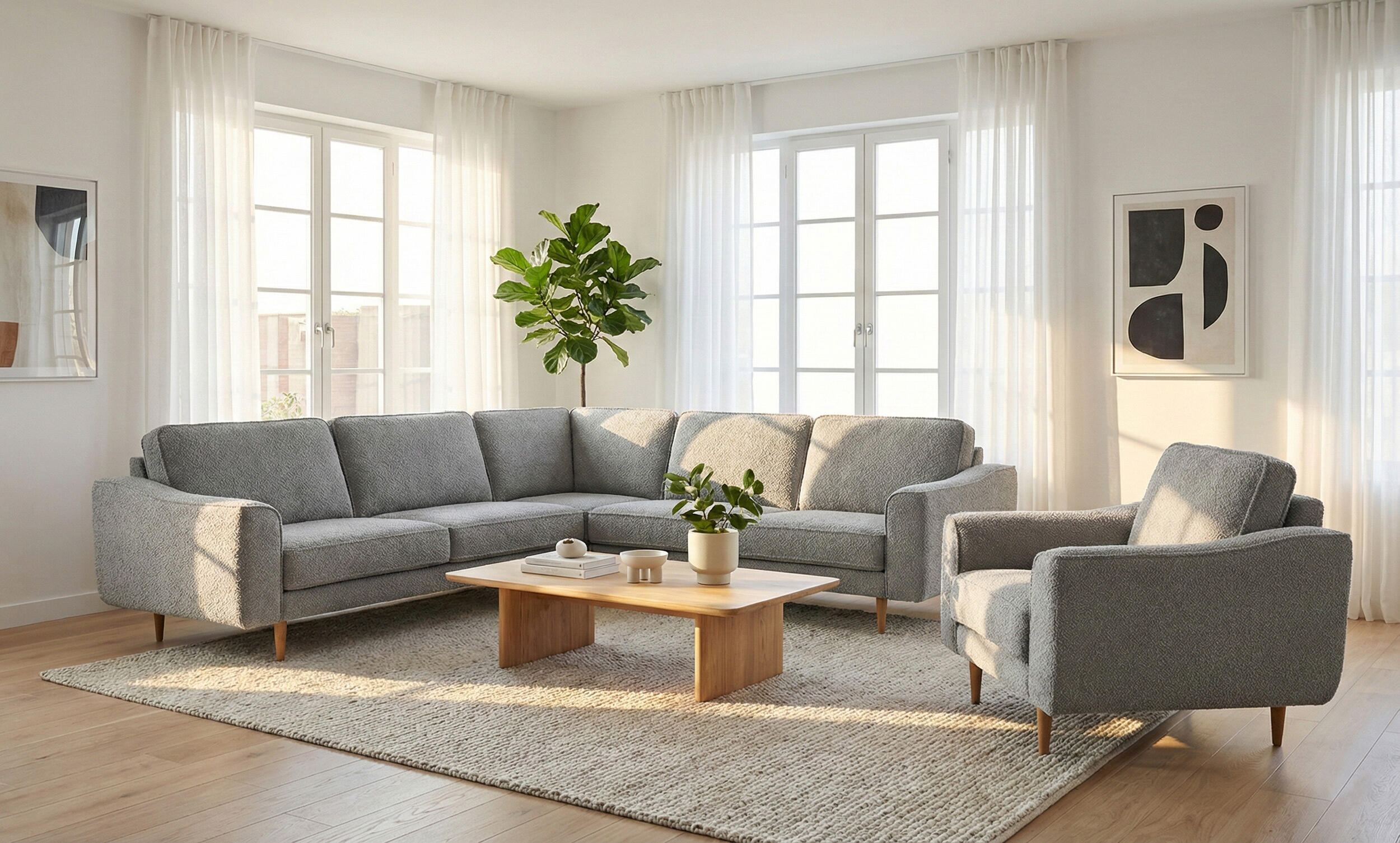 Lotus 3-K-3 Köşe ve Tekli Koltuk Takım-thumb-3