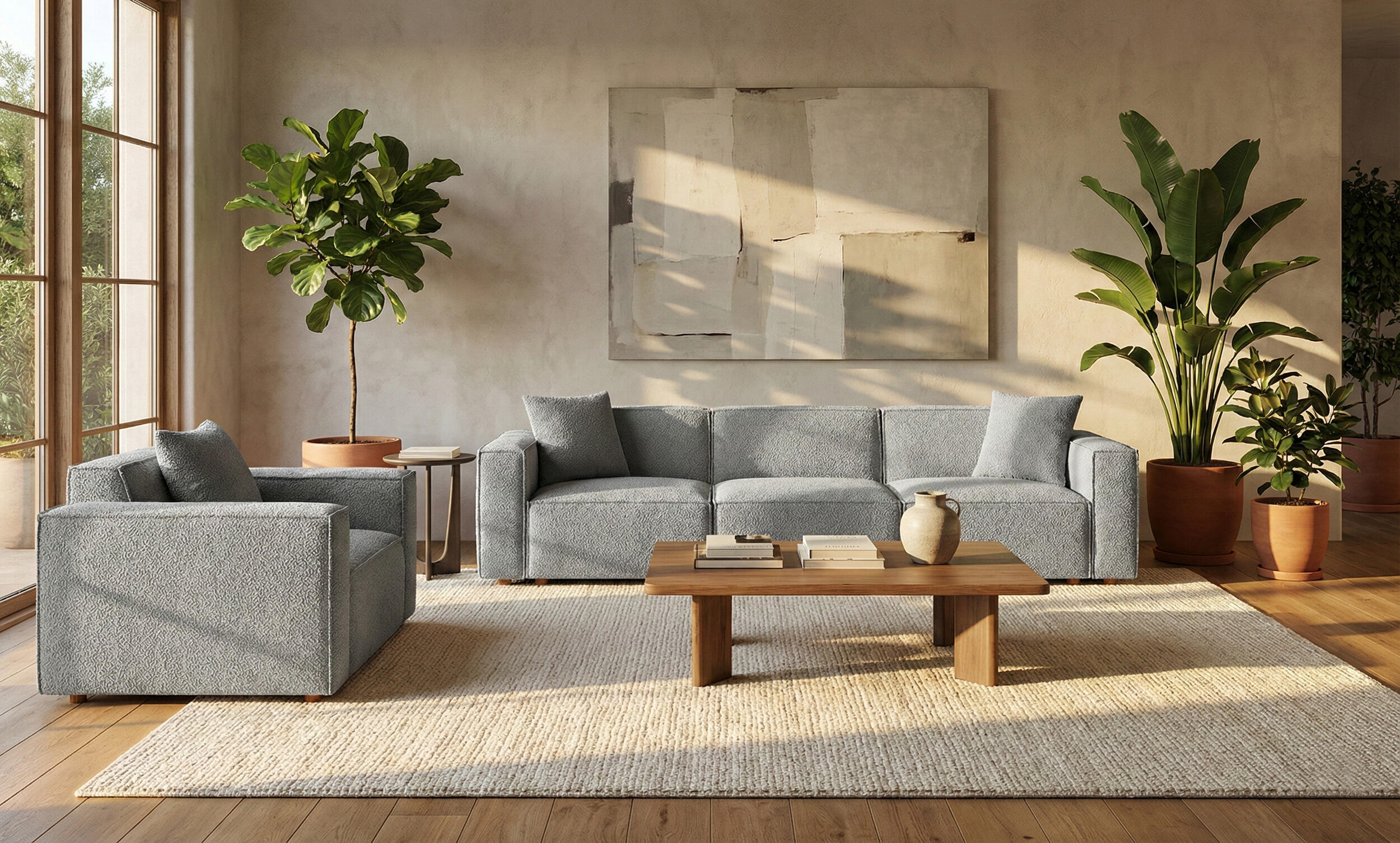 Asana Üç Tekli ve Tekli Koltuk Takım