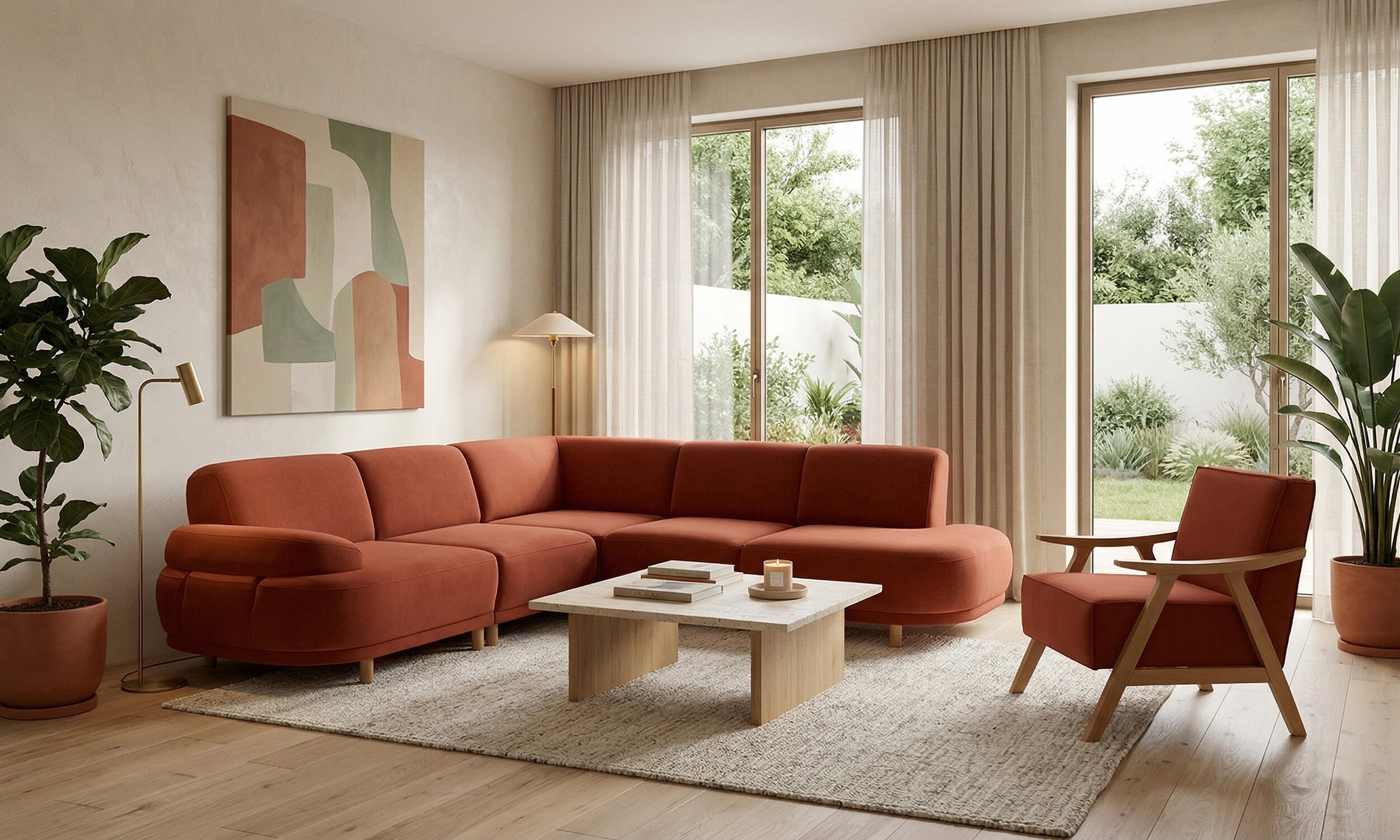 Sora Köşe Koltuk ve Mono Berjer Takım 5