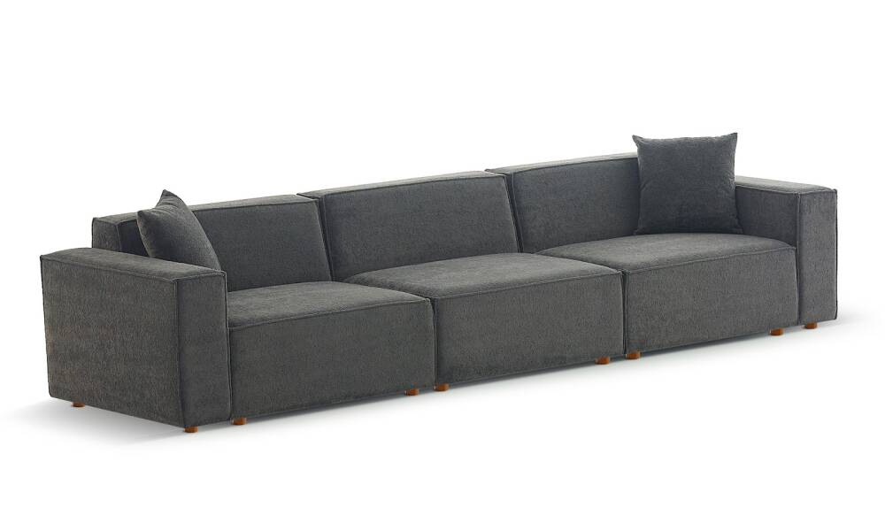 Asana 3 Tekli Bukle Antrasit - 4