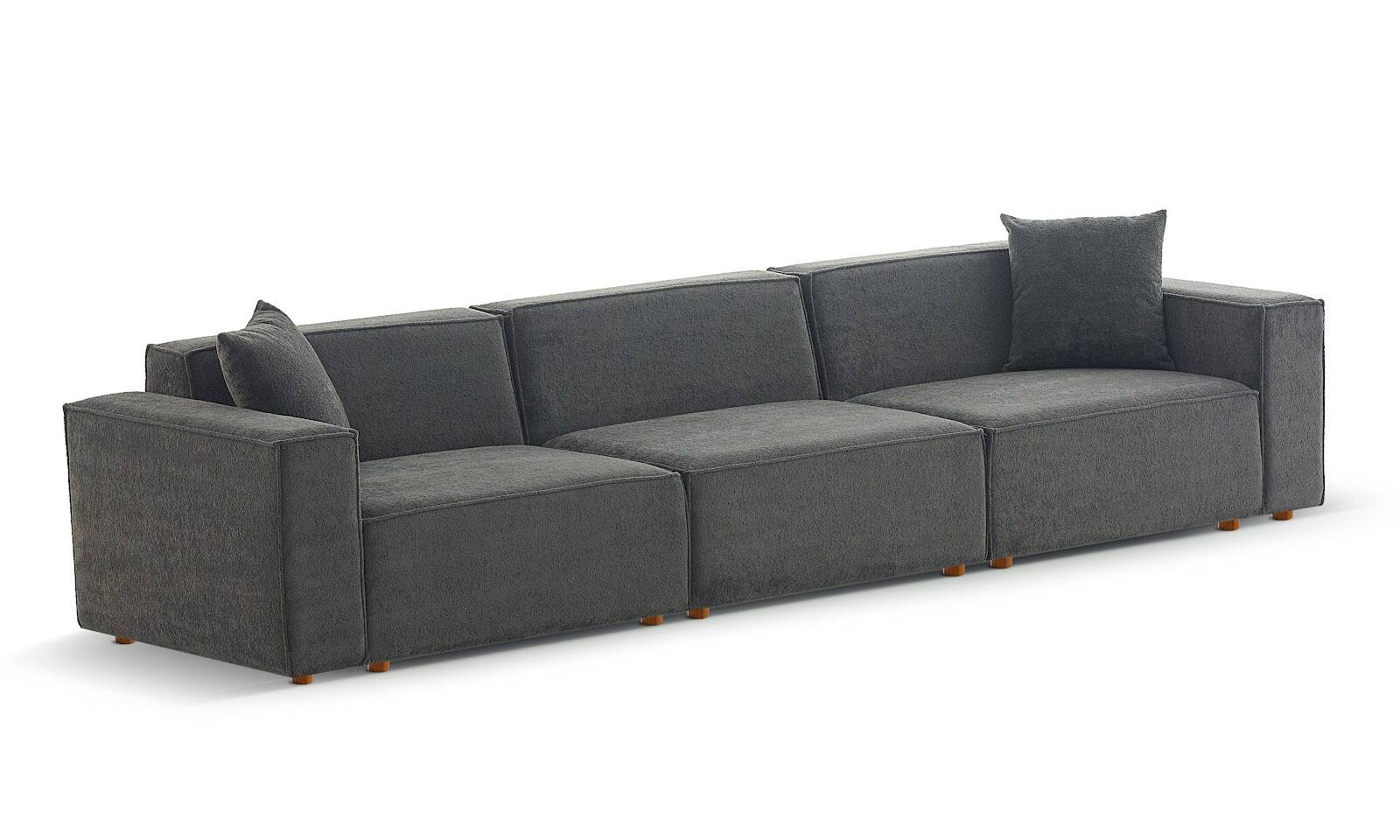 Asana 3 Tekli Bukle Antrasit - 4