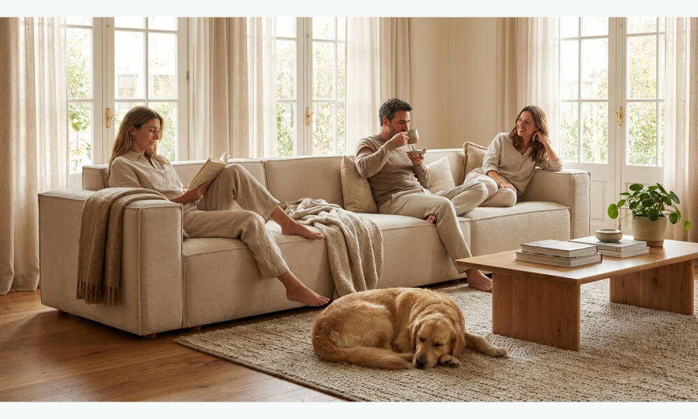 Asana 3 Tekli Fitilli Kadife Krem - 3