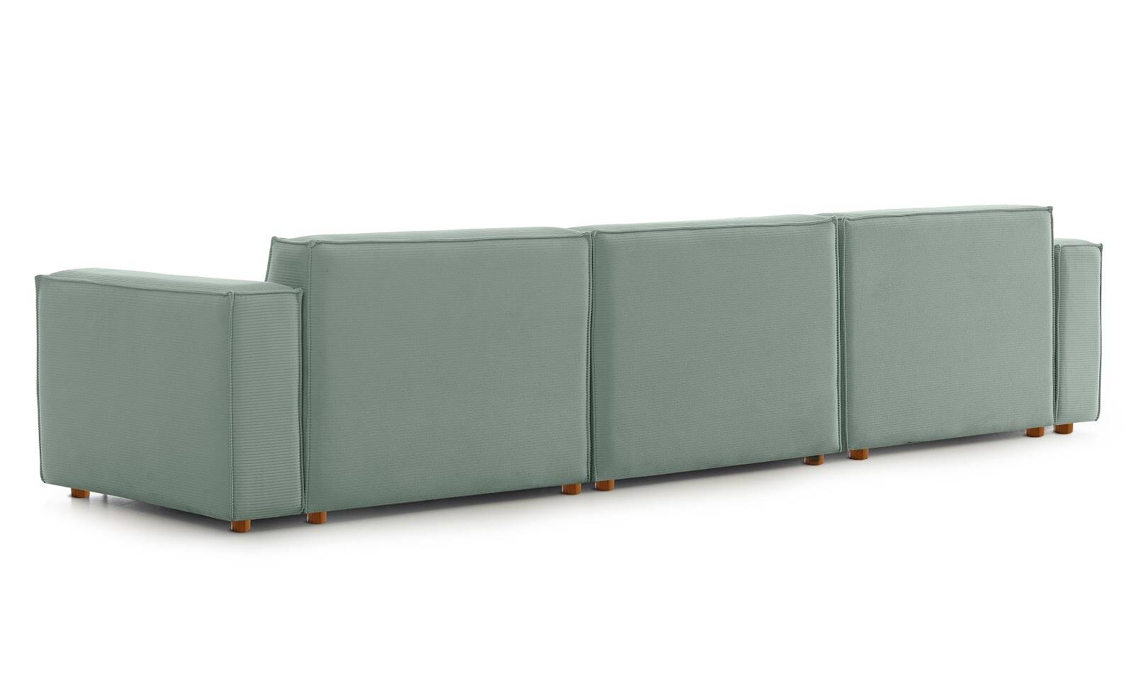 Asana 3 Tekli Fitilli Kadife Pastel Mavi - 6