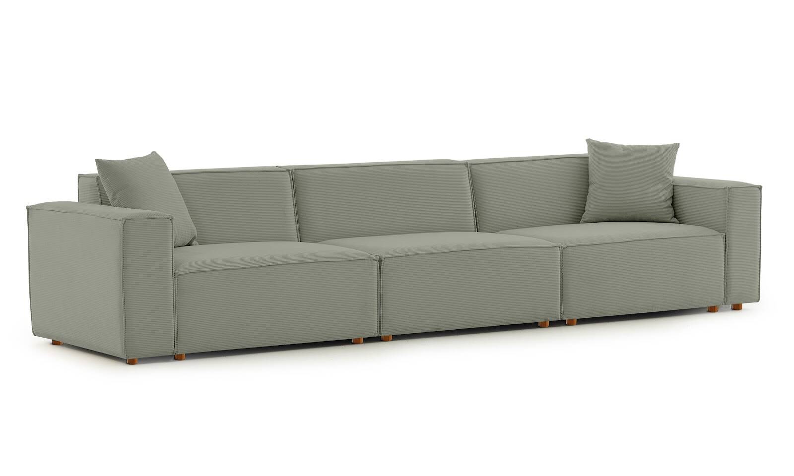 Asana 3 Tekli Fitilli Kadife Su Yeşili - 3