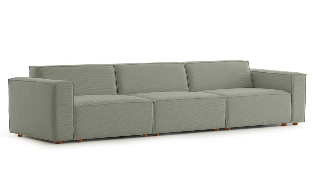 Asana 3 Tekli Fitilli Kadife Su Yeşili - 4