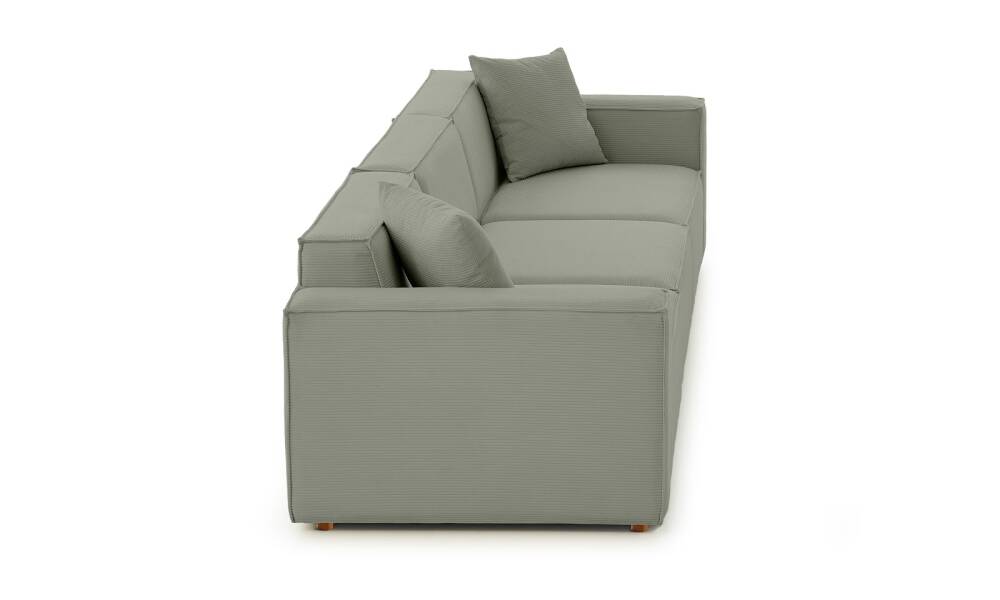 Asana 3 Tekli Fitilli Kadife Su Yeşili - 8