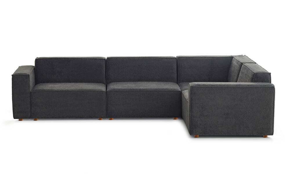 Asana 3 Tekli Köşe Bukle Antrasit - 6