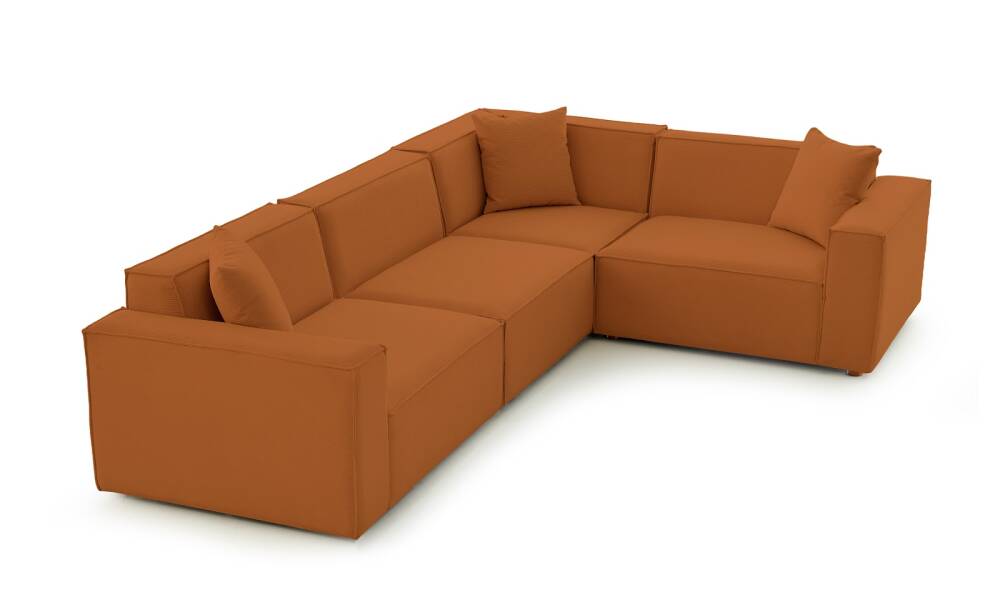 Asana 3 Tekli Köşe Fitilli Kadife Kiremit - 4