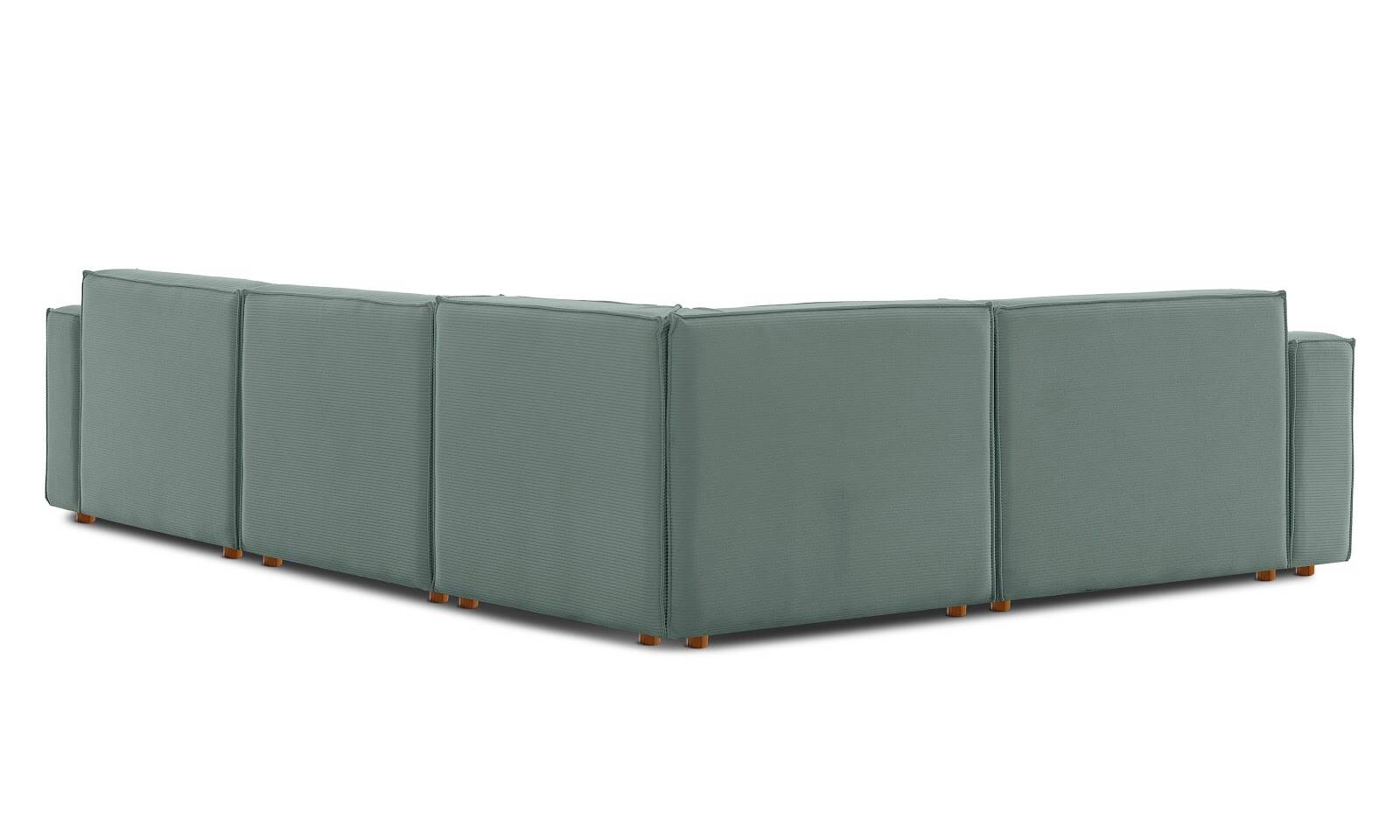 Asana 3 Tekli Köşe Fitilli Kadife Pastel Mavi - 7