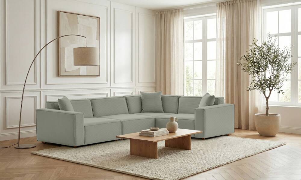 Asana 3 Tekli Köşe Fitilli Kadife Su Yeşili (1)