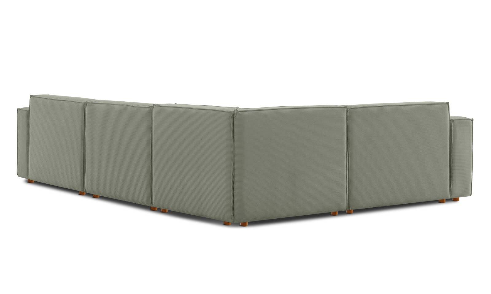 Asana 3 Tekli Köşe Fitilli Kadife Su Yeşili - 7