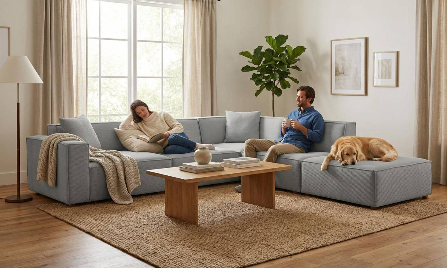 Asana 3 Tekli Köşe Puf - 2