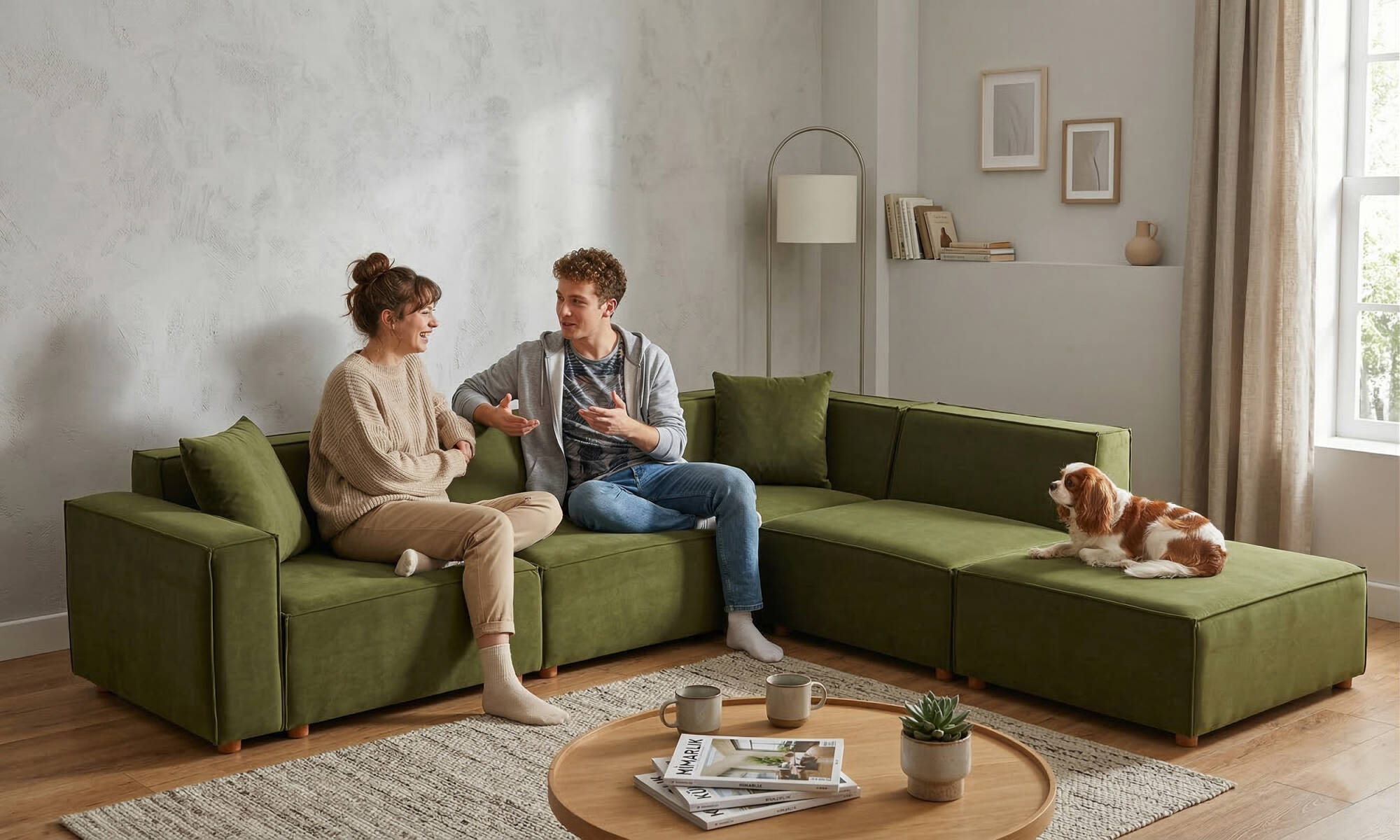 Asana 3 Tekli Köşe Puf - 2