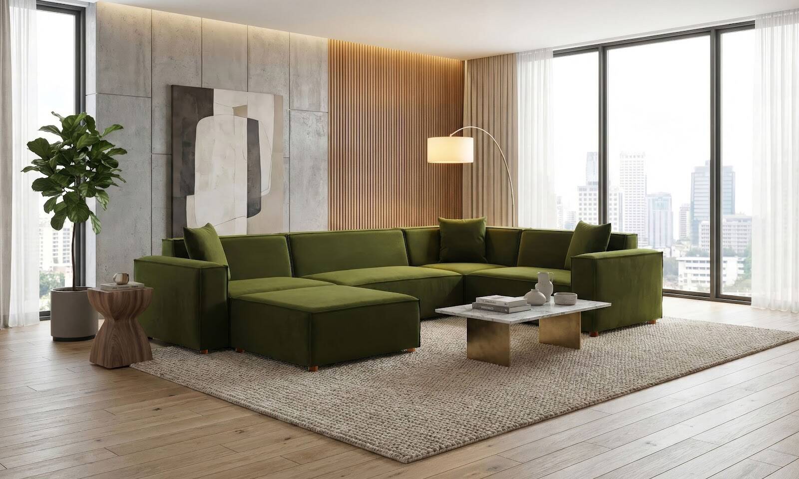 Asana 3 Tekli Köşe Puf - 3