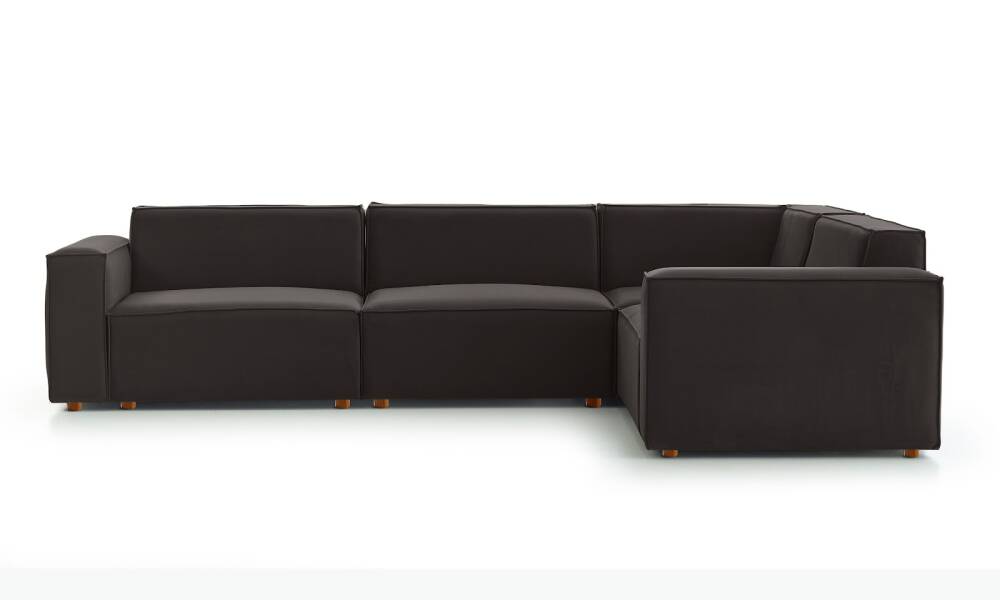 Asana 3TekliKose Kadife Antrasit