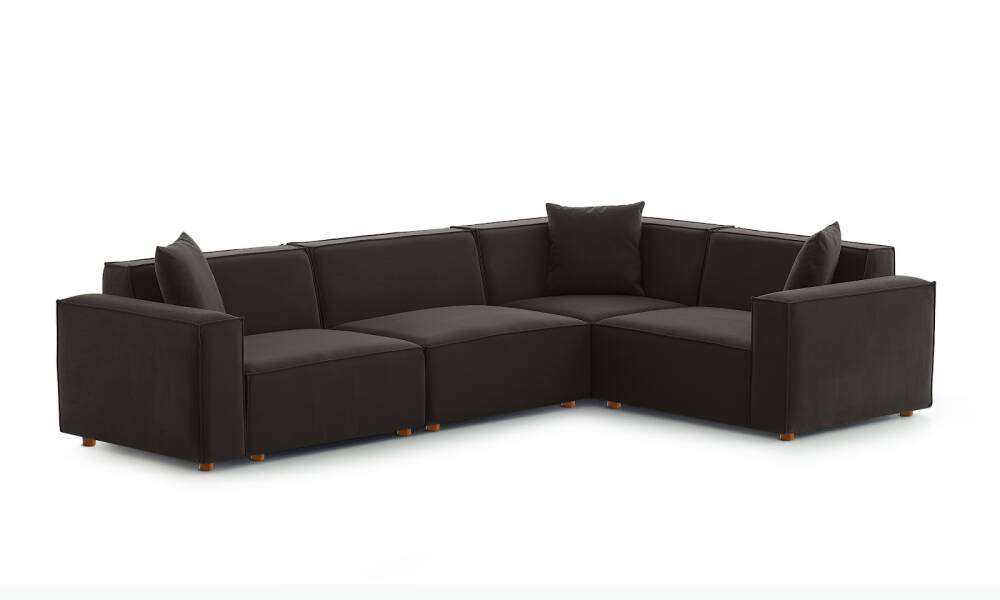 Asana 3TekliKose Kadife Antrasit (1)