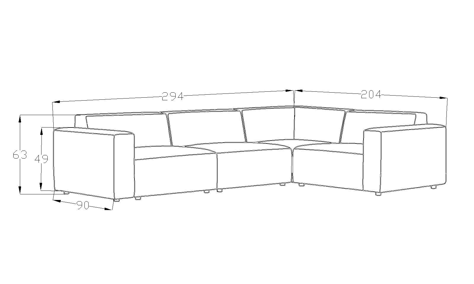 Asana 3TekliKose Kadife Kiremit - 4