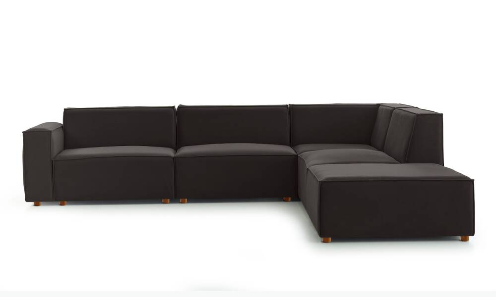 Asana 3TekliKosePuf Kadife Antrasit - 3