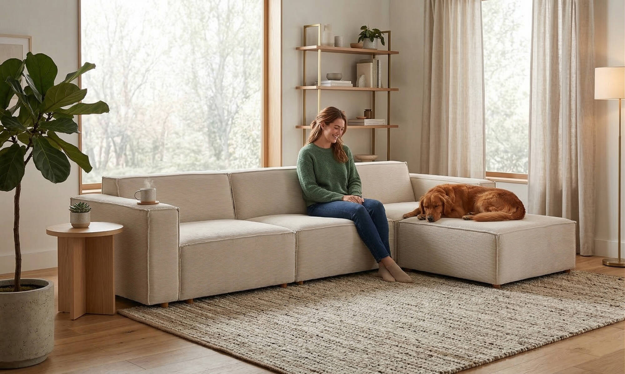 Asana 3 Tekli Puf - 2