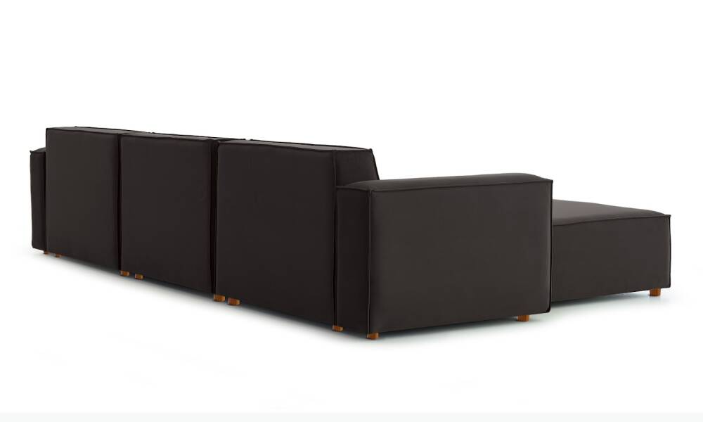 Asana 3TekliPuf Kadife Antrasit - 3