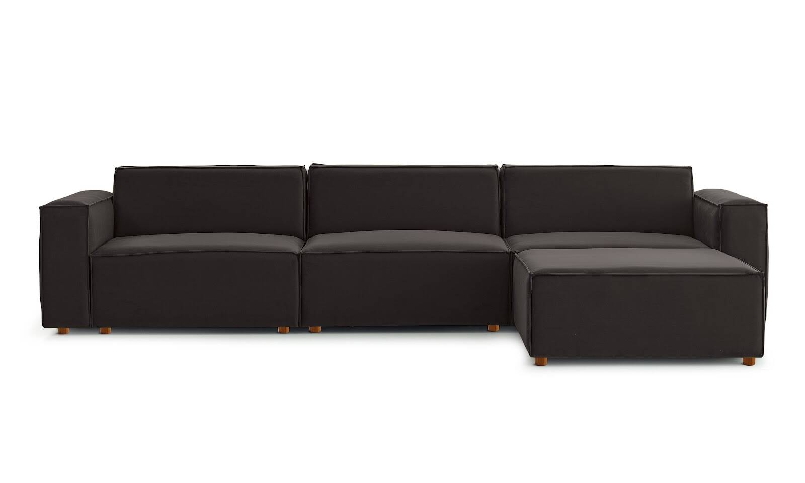 Asana 3TekliPuf Kadife Antrasit - 1