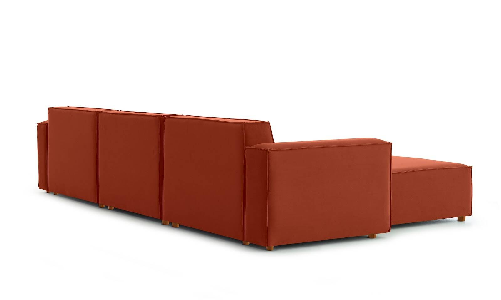 Asana 3TekliPuf Kadife Kiremit - 4