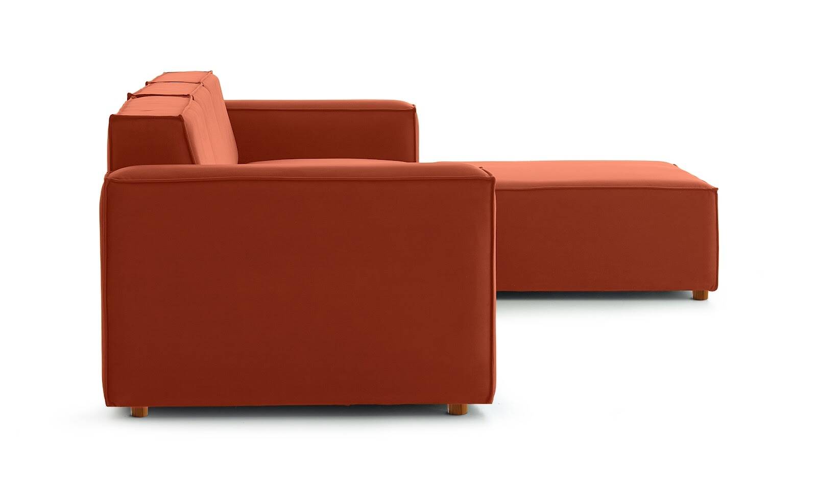 Asana 3TekliPuf Kadife Kiremit - 3