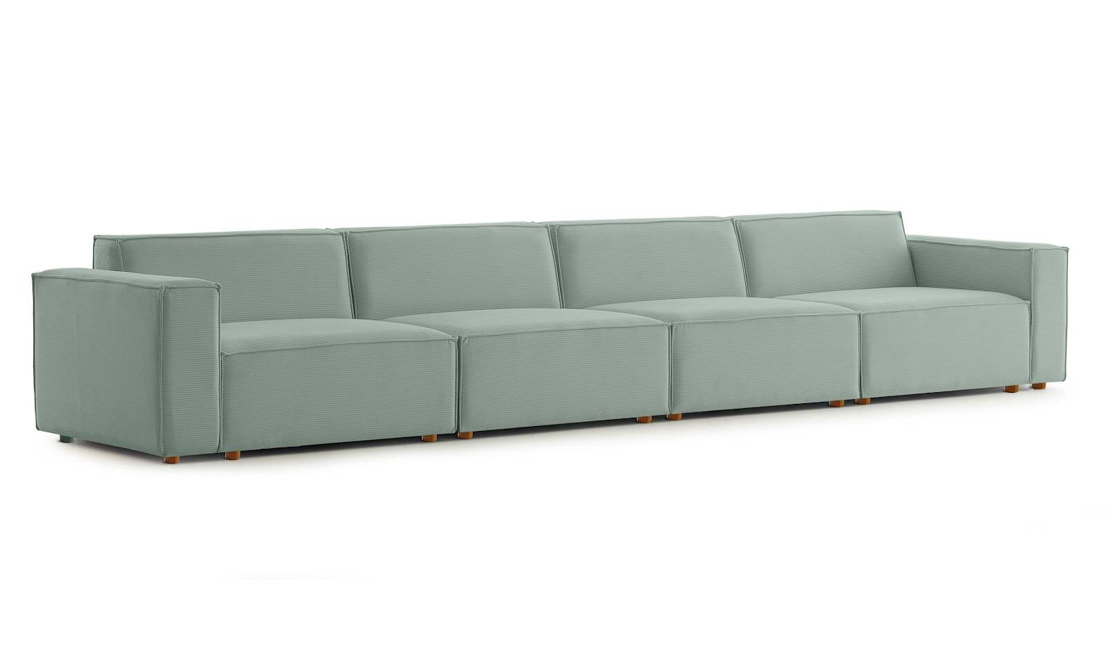 Asana 4 Tekli Fitilli Kadife Pastel Mavi - 5