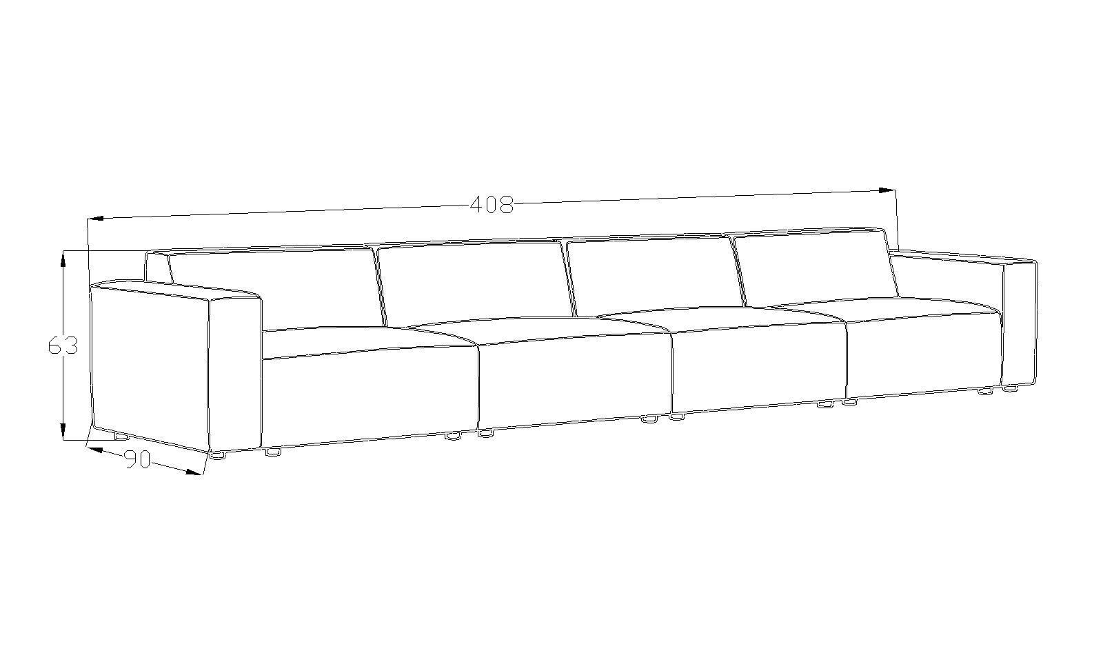 Ölçüler - Asana 4 Tekli Fitilli Kadife Pastel Mavi