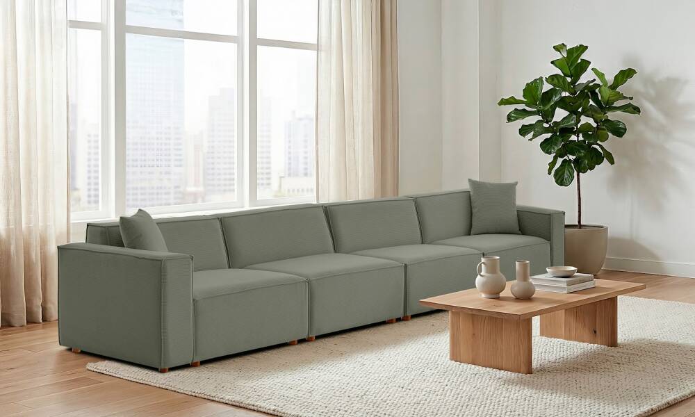 Asana 4 Tekli Fitilli Kadife Su Yeşili (1)