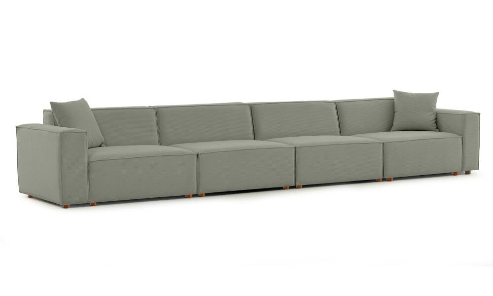 Asana 4 Tekli Fitilli Kadife Su Yeşili - 6