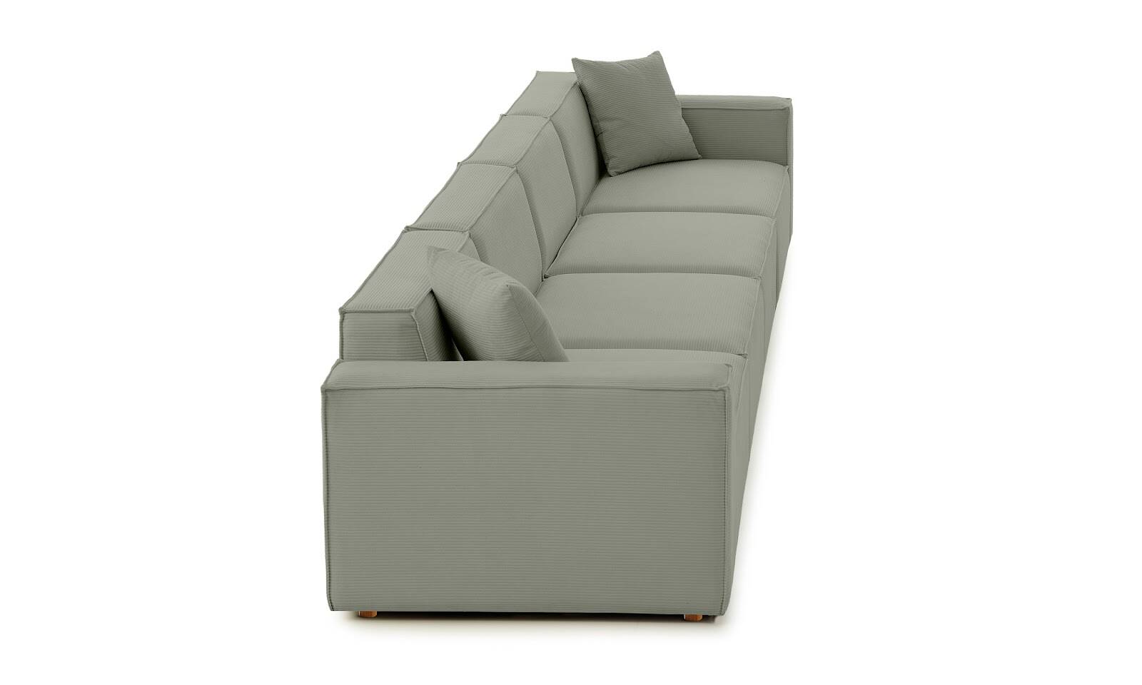 Asana 4 Tekli Fitilli Kadife Su Yeşili - 9