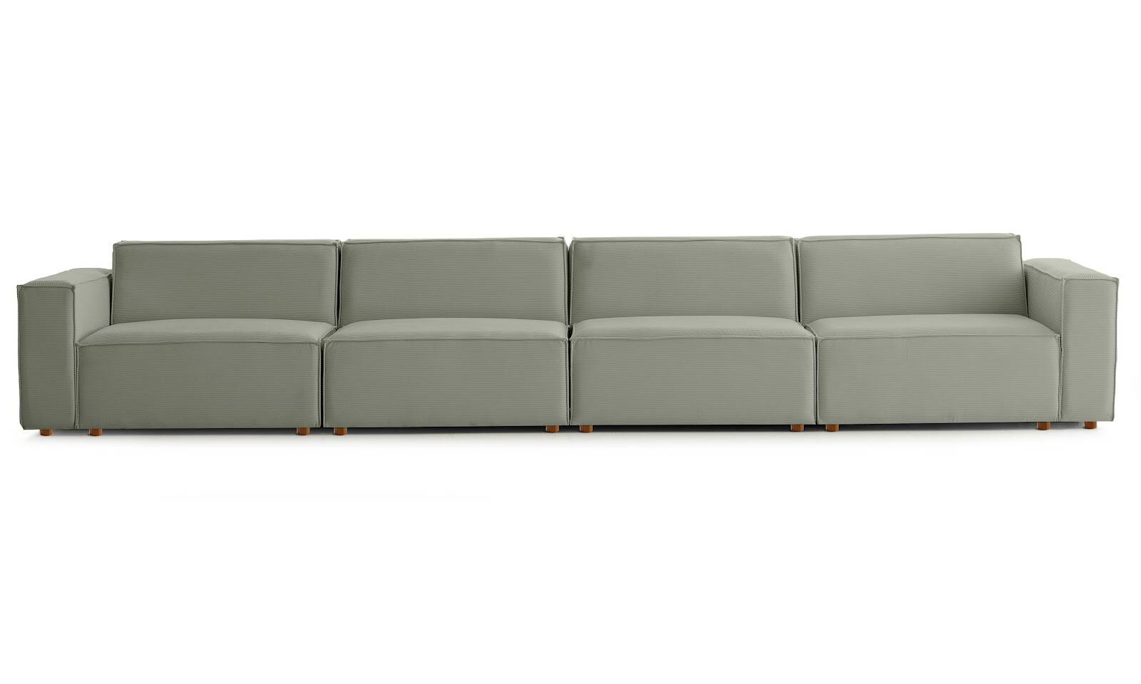 Asana 4 Tekli Fitilli Kadife Su Yeşili - 1