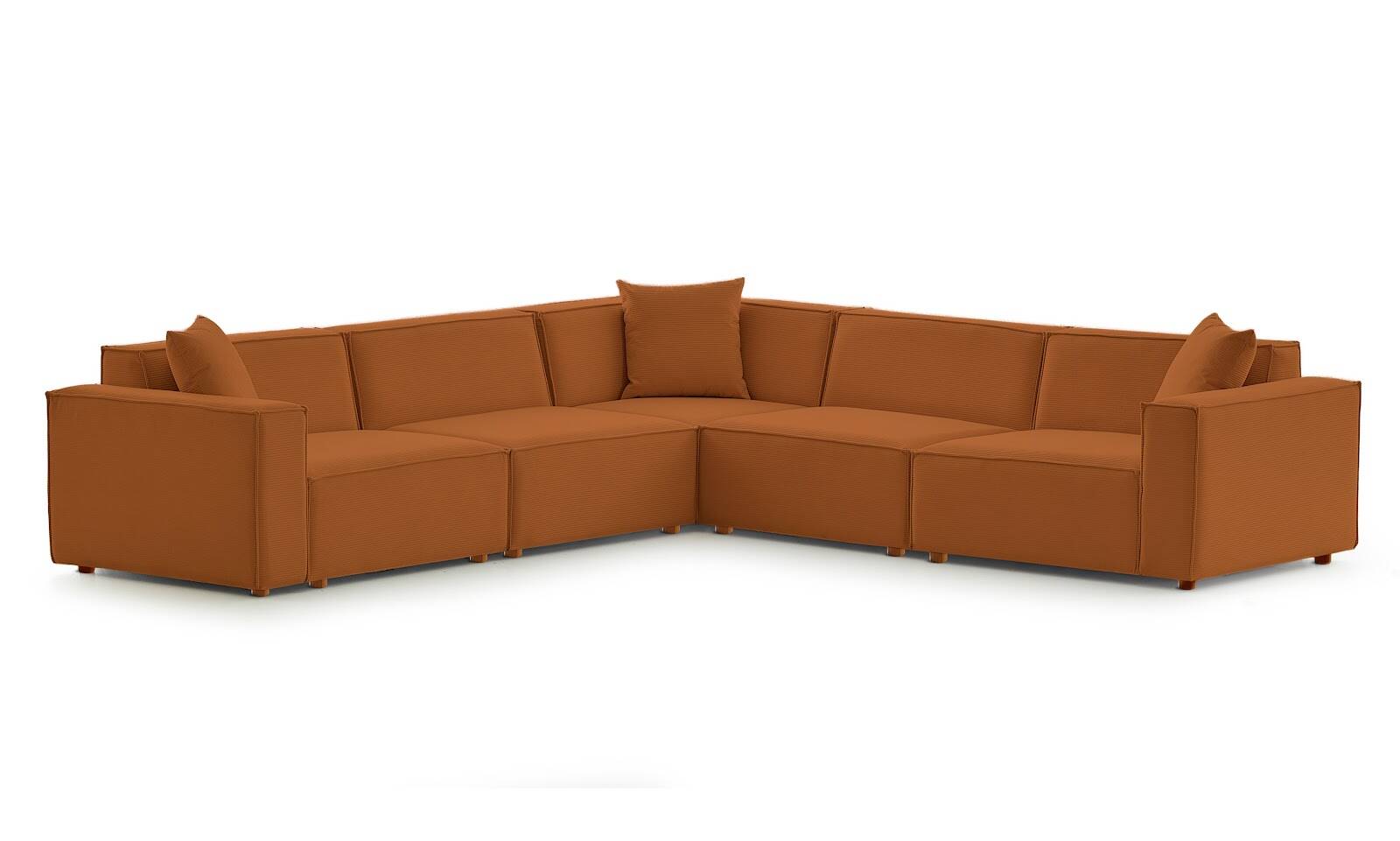 Asana 4 Tekli Köşe Fitilli Kadife Kiremit - 1