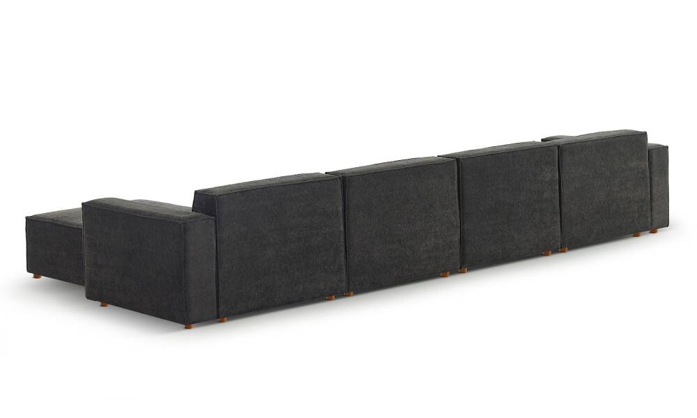 Asana 4 Tekli Puf Bukle Antrasit - 5