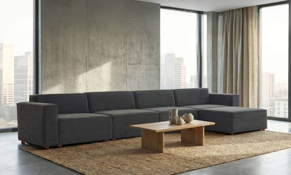 Asana 4 Tekli Puf Bukle Antrasit (1)