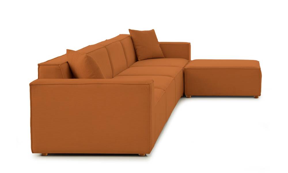 Asana 4 Tekli Puf Fitilli Kadife Kiremit - 8