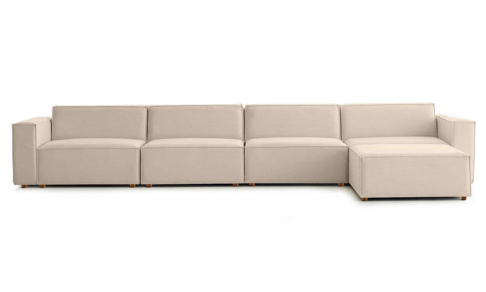 Asana 4TekliPuf FitilliKadife Vizon - 1