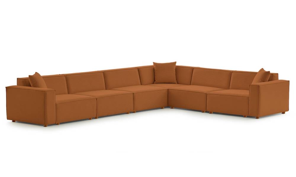 Asana 5 Tekli Köşe Fitilli Kadife Kiremit