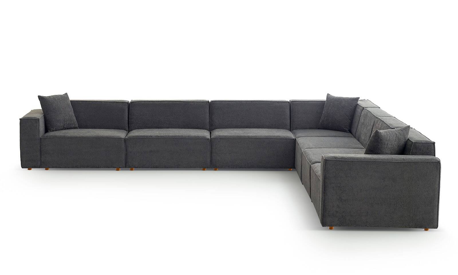 Asana 6 Tekli Köşe Bukle Antrasit - 3