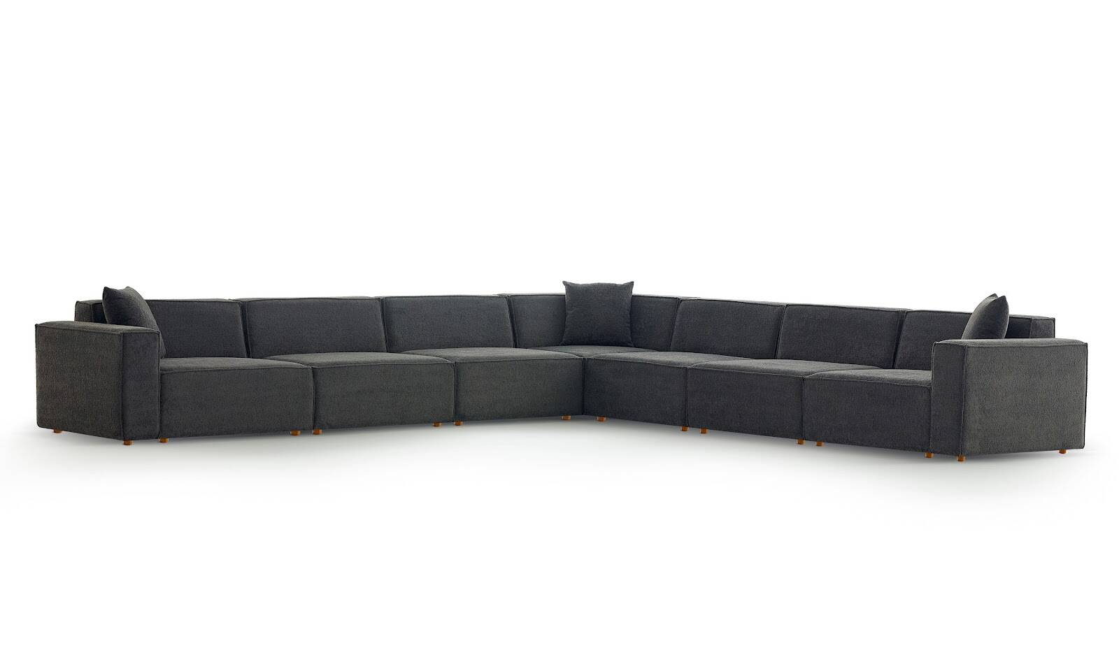 Asana 6 Tekli Köşe Bukle Antrasit - 5